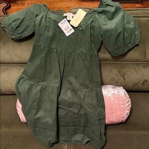Matilda Jane Forest Green Puff Sleeve Dress